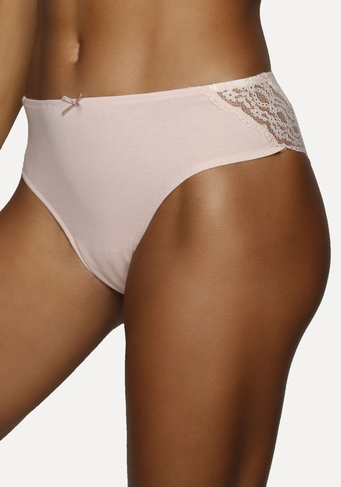 Bild: Jazz-Pants Slips von Vivance: Jazzpants von Vivance im 3er-Pack. Breite Spitzenborte. Kleine Zierschleife. Weicher Baumwolljersey mit Stretchanteil.
