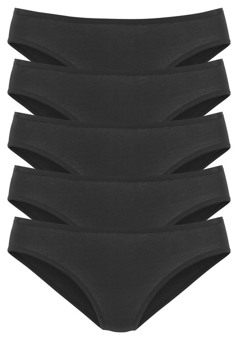 Bild: Jazz-Pants Slips von Vivance: Jazzpants von Vivance im 5er-Pack. Modisches Glanzbündchen. Flacher Beinausschnitt. Einsatz von Baumwolle, die die Initiative Cotton made in Africa unterstützt.