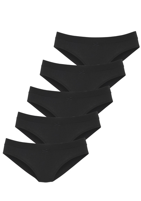 Bild: Jazz-Pants Slips von Vivance: Süße Jazzpants von Vivance im praktischen 5er-Pack. Breites Komfortbündchen mit Zierschleife. Bequeme Passform. Elastische Baumwollqualität mit weichem Griff.