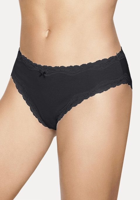 Bild: Jazz-Pants Slips von Vivance: Jazzpants von Vivance im praktischen 5er-Pack. Zarte Spitze schmückt die Saumkanten. Klassische Passform. Elastische Baumwollqualität mit weichem Griff.