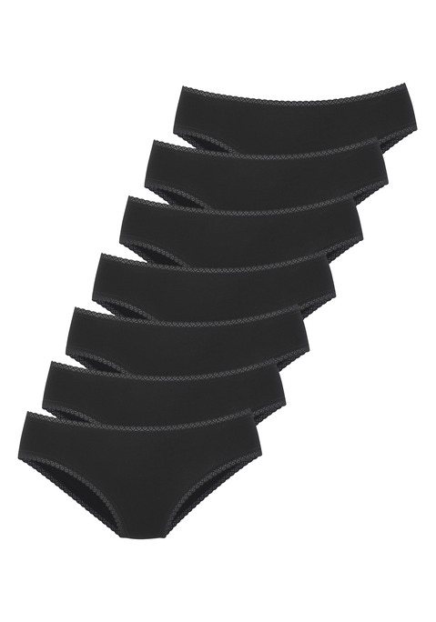 Bild: Jazz-Pants Slips von Vivance: Jazzpants von Vivance im 7er-Pack. Mit feiner Spitzeneinfassung. Aus weicher, elastischer Baumwollqualität.