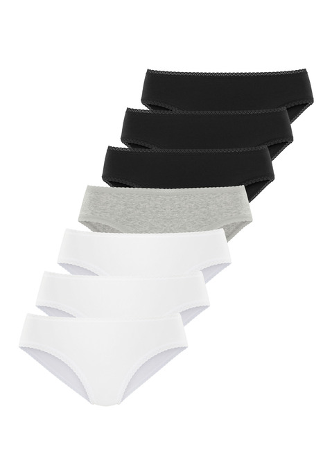 Bild: Jazz-Pants Slips von Vivance: Jazzpants von Vivance im 7er-Pack. Mit feiner Spitzeneinfassung. Aus weicher, elastischer Baumwollqualität.