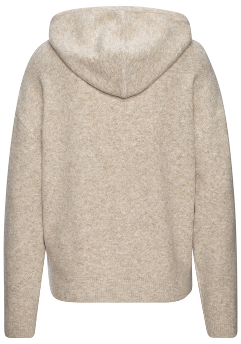 Bild: Kapuzenpullover von Vivance: Lässig gerschnittener Kapuzenpullover von Vivance in modischer Colourblocking-Optik. Überschnittene Schultern. Hüftlang. Rippstrick am geraden Saumabschluss. Schön für Freizeit-Looks. Softe Strickware.