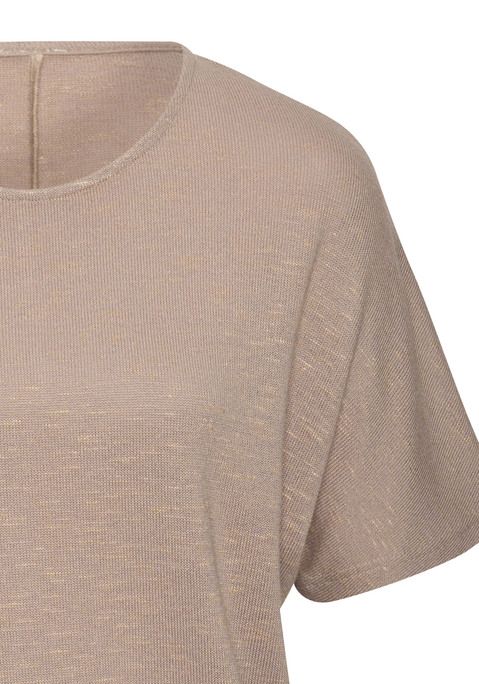 Bild: Kurzarmshirt von Vivance: Feinstrickshirt von Vivance im praktischen 2er-Pack. Rundhalsausschnitt. Breiter Bund am Saum. Bequem und lässig geschnitten. Extraweiche Strickware mit recyceltem Polyester-Anteil.
