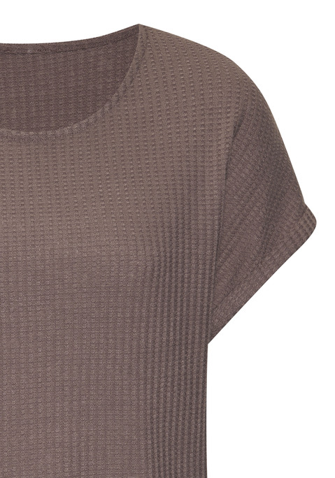 Bild: Kurzarmshirt von Vivance: Vielseitig kombinierbares Basic-T-Shirt von Vivance. Mit fixiertem Ärmelumschlag und Rundhalsausschnitt. Aus weicher Piquéware mit recyceltem Polyester.