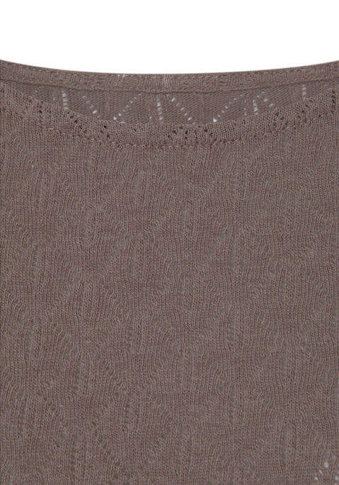 Bild: Langarmshirt von Vivance: Unifarbenes Langarmshirt von Vivance mit feinem Ajourmuster. Rundhalsausschnitt. Taillierte Passform. Weiche, leichte Qualität mit recyceltem Polyester.