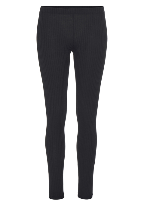 Bild: Leggings von Vivance: Gerippte Leggings im 2er-Pack von Vivance. Elastischer Bund mit kleinem Emblem seitlich. Schön für zu Hause. Feine, weiche Qualität.