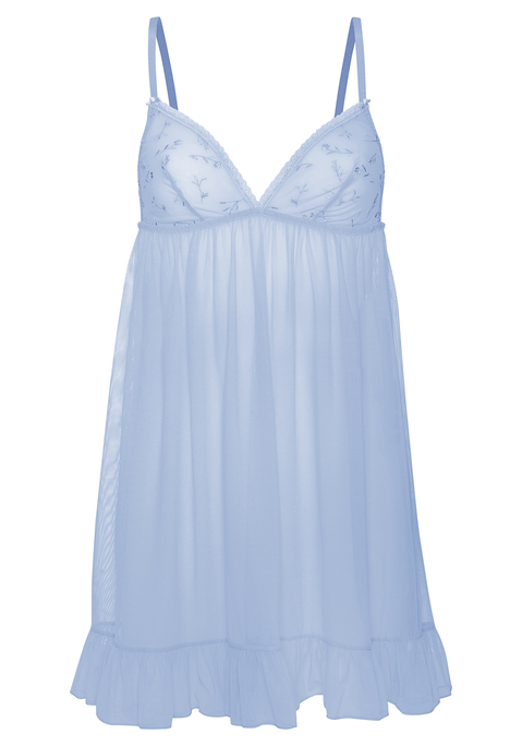 Bild: Negligé von Vivance: Verführerisches Negligé mit edlen Satinrosen an den Trägern. Cups aus dezent transparentem Soft-Mesh mit Blumen aus feiner Stickereispitze. Mit tiefem V-Auschnitt und hübscher Spitzenborte am Cuprand. Individuell verstellbare Träger sowie Rückenverschluss. Passende Unterteile aus der gleichen Serie erhältlich. Obermaterial: 93% Polyamid, 6% Elasthan, 1% Polyester.