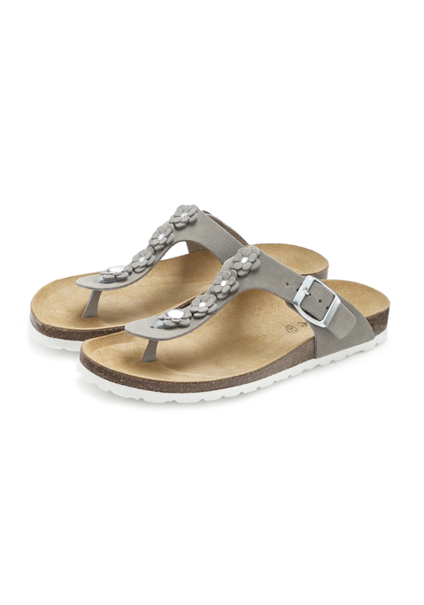 Bild: Pantolette von Vivance: Made in Spain. Obermaterial, Futter und Decksohle aus Rindsleder. Laufsohle aus Synthetik.