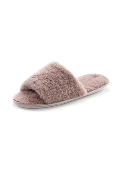 Bild: Pantolette von Vivance: Hausschuhe VEGAN von VIVANCE. Obermaterial, Futter und Decksohle aus Textil. Laufsohle aus Synthetik.