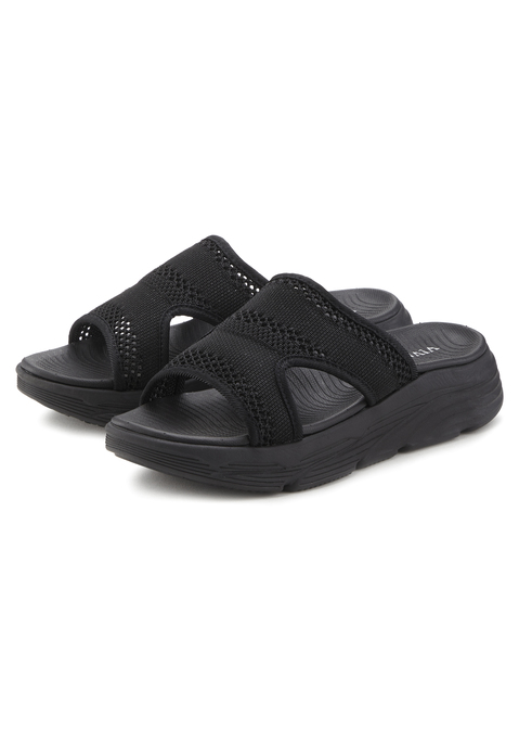 Bild: Pantolette von Vivance: Pantolette VEGAN von VIVANCE. Obermaterial und Futter aus Textil. Decksohle und Laufsohle aus Synthetik.