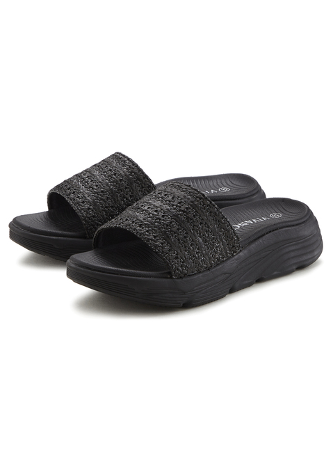Bild: Pantolette von Vivance: Modische Pantolette von Vivance mit trendiger Chunky-Sohle.  Ideal für Strand und Pool dank wasserabweisendem Material. Perfekt kombinierbar mit Kleidern oder Shorts für Freizeit und Urlaub.