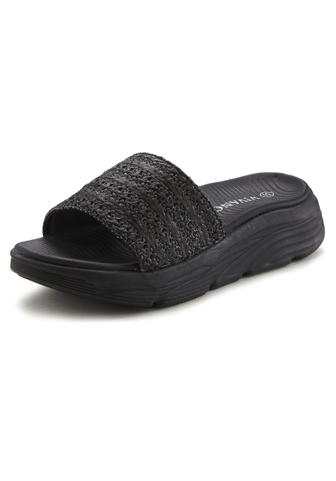 Bild: Pantolette von Vivance: Modische Pantolette von Vivance mit trendiger Chunky-Sohle.  Ideal für Strand und Pool dank wasserabweisendem Material. Perfekt kombinierbar mit Kleidern oder Shorts für Freizeit und Urlaub.