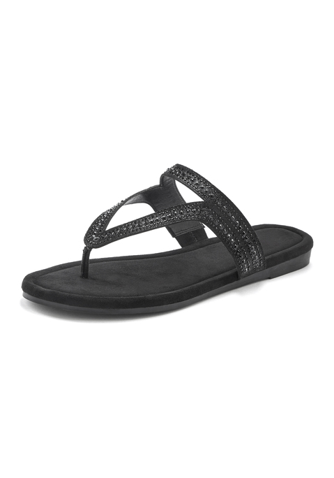 Bild: Pantolette von Vivance: Pantolette VEGAN von VIVANCE. Obermaterial aus Textil. Futter aus Lederimitat. Decksohle aus Textil. Laufsohle aus Synthetik.