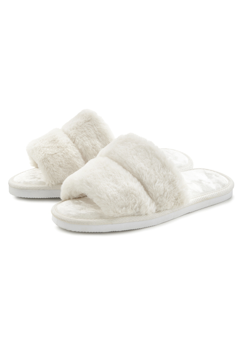 Bild: Pantolette von Vivance: Hausschuhe VEGAN von VIVANCE. Obermaterial, Futter und Decksohle aus Textil. Laufsohle aus Synthetik.