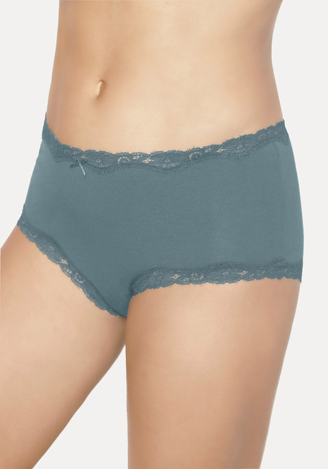 VIVANCE Panty Damen anthrazit meliert, beige meliert, flieder, eukalyptus, navy Gr.32/34