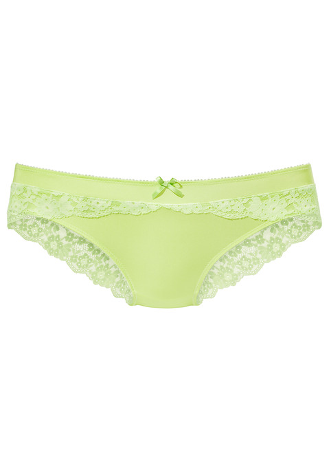 Bild: Panty von Vivance: Traumhafte Panty in verführerischer Schnittform. Aus weichem Microtouch-Material und blumiger Spitze. Mit feiner Zierschleife in der vorderen Mitte. Mit eingearbeitetem Baumwollzwickel. Passende BHs aus der gleichen Serie erhältlich. Aus 86% Polyamid, 14% Elasthan.