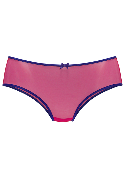 Bild: Panty von Vivance: Sexy Panty mit modischen Kontrastfarben. Rundherum aus Soft-Mesh in transparenter Optik. Mit feiner Zierschleife in der vorderen Mitte. Mit eingearbeitetem Baumwollzwickel. Passende BHs aus der gleichen Serie erhältlich. Transparente Unterwäsche Damen. Transparente Unterwäsche. Verführerische Dessous. Verspielte Dessous. Sexy Dessous. Aus 80% Polyamid, 20% Elasthan.