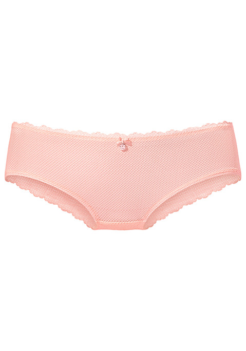 Bild: Panty von Vivance: Modische Panty in leicht transparenter Optik. Rundherum aus elastischer Netzspitze. Mit feiner Zierschleife und hübschem Accessoire vorne mittig. Mit eingearbeitetem Baumwollzwickel. Passende BHs aus der gleichen Serie erhältlich. Aus 90% Polyamid, 10% Elasthan.
