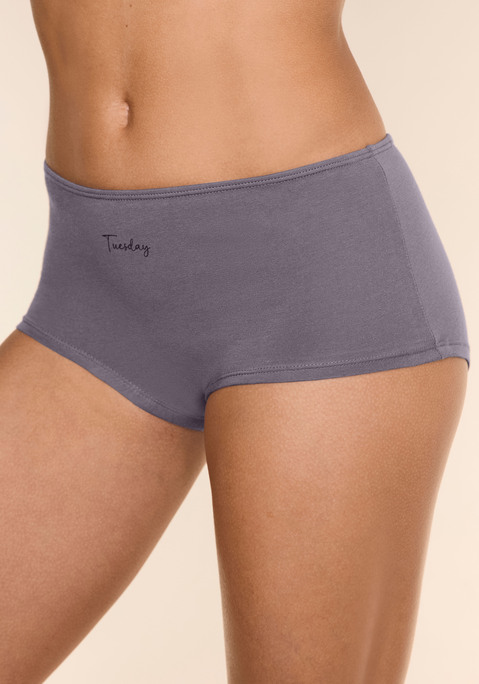Bild: Panty von Vivance: Pantys von Vivance im 7er-Pack. Mit Wochentagsprint. Elastische Bündchen. Trageangenehme, elastische Baumwollqualität.