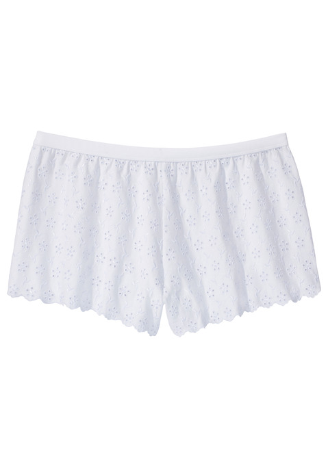 Bild: Panty von Vivance: Wunderschöne Shorty mit geraden Beinausschnitten. Aus weicher Baumwoll-Qualität mit hübscher Lochstickerei. Elastischer Bund für einen optimalen Sitz. In bequemer Schnittform. Passende BHs aus der gleichen Serie erhältlich. Aus 95% Baumwolle, 5% Elasthan.