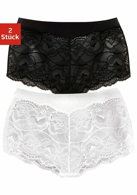 Bild: Panty von Vivance: Hübsche Spitzenpanty im 2er-Pack von Vivance. Mit edlem Bündchen und Zwickel für hohen Tragekomfort. Weiche, elastische Vollspitze rundum. Trageanngenehme Qualität.