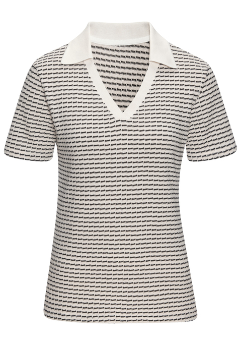 Bild: Poloshirt von Vivance: Poloshirt aus Strick von Vivance. Klassischer Polokragen. Kurze Ärmel. Trageangenehme Baumwoll-Mix-Qualität.