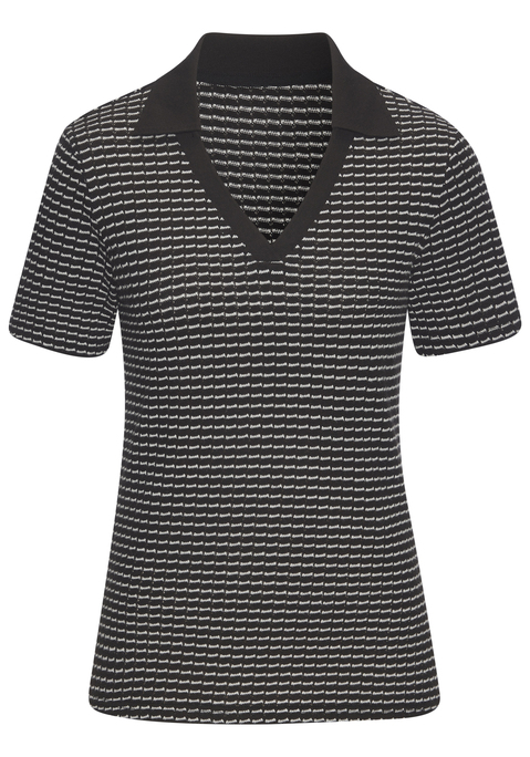 Bild: Poloshirt von Vivance: Poloshirt aus Strick von Vivance. Klassischer Polokragen. Kurze Ärmel. Trageangenehme Baumwoll-Mix-Qualität.