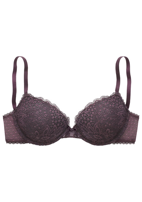 VIVANCE Push-up-BH Damen dark violet Gr.70D