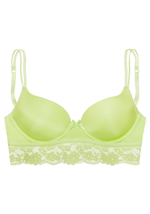 Bild: Push-up-BH von Vivance: Verspielter Push-up-BH mit Spitze rundherum entlang der Unterbrust. Cups mit herausnehmbaren Kissen - für ein tolles Dekolleté. Aus weichem Microtouch-Material. Individuell verstellbare Träger sowie Rückenverschluss. Passende Unterteile aus der gleichen Serie erhältlich. Reizwäsche. Verführerische Dessous. Spitzen-Dessous. Romantische Dessous. Verspielte Dessous. Aus 60% Polyamid, 35% Polyester, 5% Elasthan.