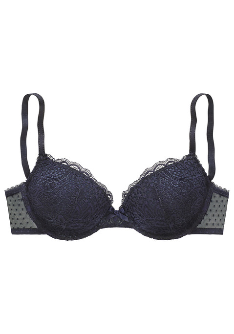 VIVANCE Push-up-BH Damen midnight blue Gr.80AA