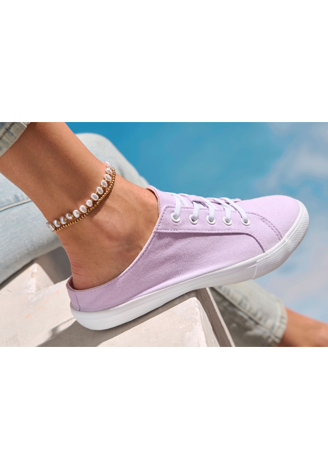 Bild: Sabot von Vivance: Sportlicher Sabot von Vivance. Mit Schnürung. Kann auch als Hausschuh getragen werden. Sehr bequem, für die Freizeit. Obermaterial, Futter und Decksohle aus Textil. Laufsohle aus Synthetik.