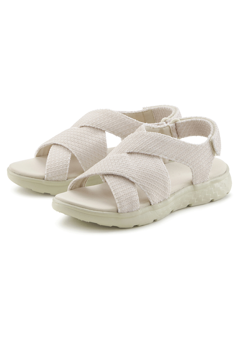 Bild: Sandale von Vivance: Schicke Sandalette von Vivance. Riemchen mit verstellbaren Klettverschluss für hohen Tragekomfort. Passend für Freizeit oder Urlaub. Perfekte Harmonie mit Kleidern oder Shorts.