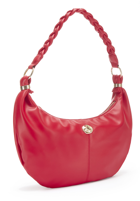 Bild: Schultertasche von Vivance: VEGAN. Aus Lederimitat. Maße (H/B//T) = 17/34/2cm.