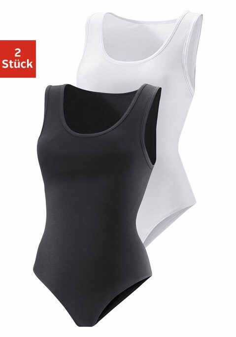Shirtbody von VIVANCE in schwarz, weiß