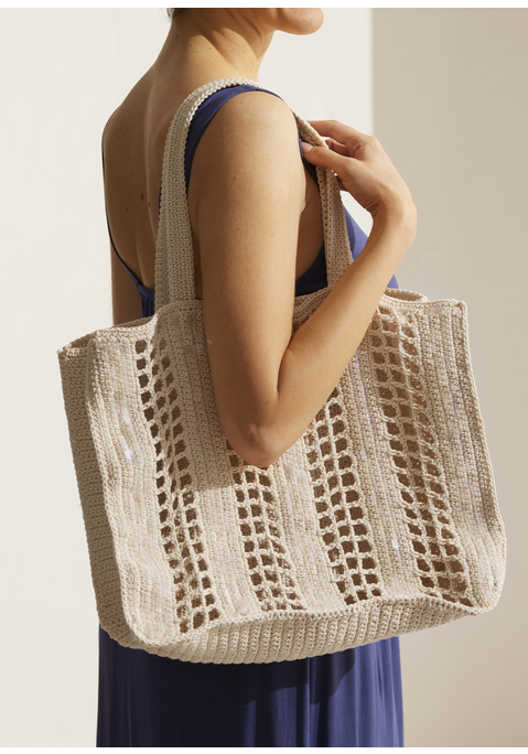 Bild: Shopper von Vivance: Shopper von VIVANCE. Aus Textil. Maße (H/B/T) = 31/41/12cm.