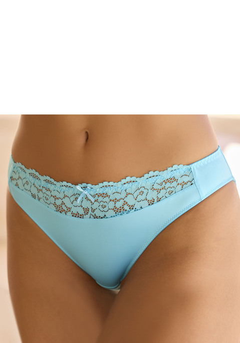 Bild: Slip von Vivance: Hübscher Slip mit klassischer Schnittführung. Rundherum aus weichem Microtouch-Material. Hübscher Spitzeneinsatz in der vorderen Mitte. Mit eingearbeitetem Baumwollzwickel. Passende BHs aus der gleichen Serie erhältlich. Obermaterial: 82% Polyester, 10% Elasthan, 8% Polyamid.