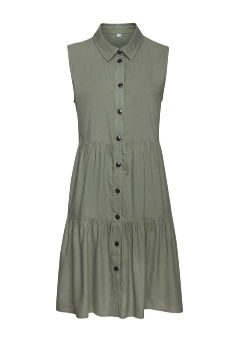 VIVANCE Sommerkleid Damen khaki Gr.34