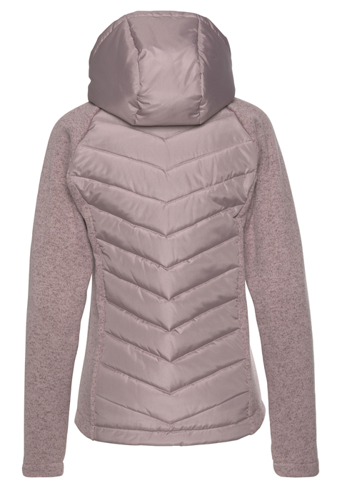 Bild: Steppjacke von Vivance: Sportliche Steppjacke von Vivance. Mit verstellbarer Kapuze. Tunnelzug mit Kordelstoppern. Gelungener Designmix: Steppelemente kombiniert mit Strickfleece. Reißverschlusstaschen. Durchgehender Reißverschluss. Für Freizeit und Outdoor. Wärmende Steppware aus 100% Polyester und kuscheliger Strickfleece aus100% Polyester.