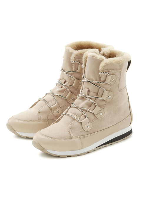 Bild: Stiefelette von Vivance: Stiefelette mit Warmfutter VEGAN von VIVANCE. Obermaterial aus Microfaser. Futter und Decksohle aus Textil. Laufsohle aus Synthetik.
