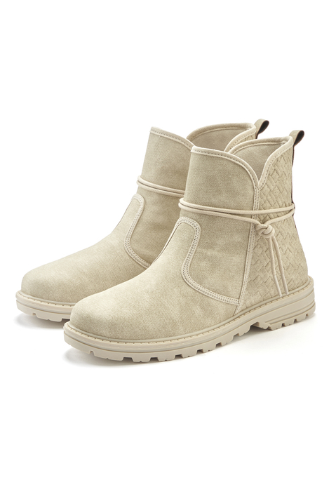 Bild: Stiefelette von Vivance: Stiefelette VEGAN von VIVANCE. Obermaterial aus Lederimitat. Futter und Decksohle aus Textil. Laufsohle aus Synthetik.