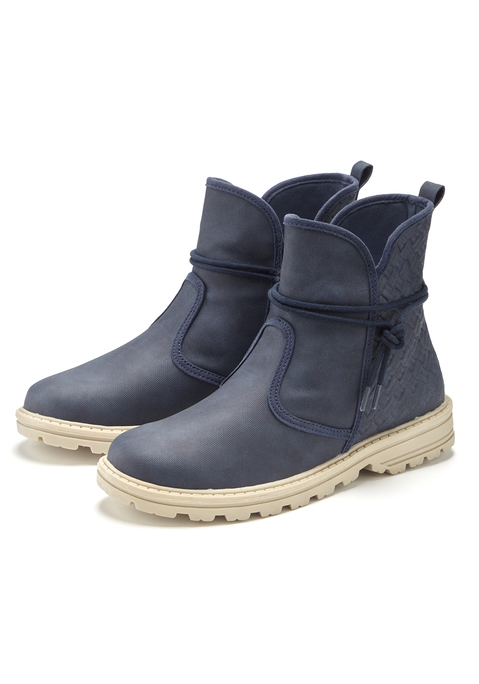 Bild: Stiefelette von Vivance: Stiefelette VEGAN von VIVANCE. Obermaterial aus Lederimitat. Futter und Decksohle aus Textil. Laufsohle aus Synthetik.