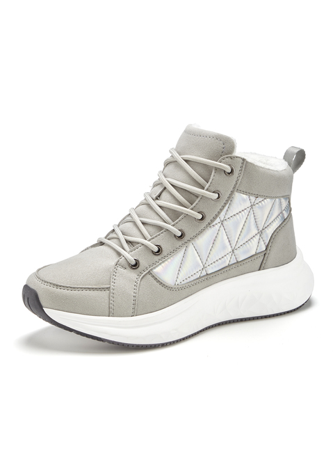 Bild: Stiefelette von Vivance: VEGAN. Obermaterial aus Lederimitat. Futter und Decksohle aus Textil. Laufsohle aus Synthetik.