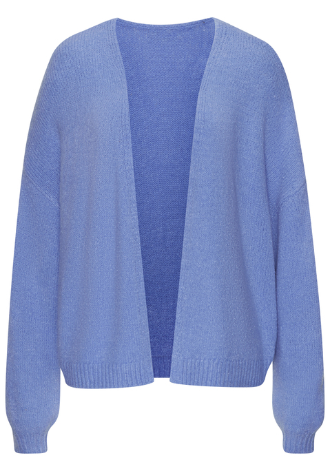 Bild: Strickjacke von Vivance: Locker gestrickter Oversize-Cardigan von Vivance. Rippbündchen an Ärmeln und Saum. Weite, komfortable Passform. Ohne Verschluss, wird offen getragen. Aus weichem Strickmaterial.