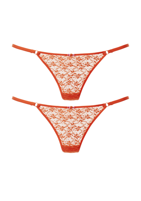 Bild: String von Vivance: Sexy String mit feinem Zierdetail in der vorderen Mitte. Gefertigt aus zarter Spitze in blumiger Optik. Bund aus schmalen, verführerischen Bändern. Mit eingearbeitetem Baumwollzwickel. Passende BHs aus der gleichen Serie erhältlich. Obermaterial: 85% Polyamid, 15% Elasthan.