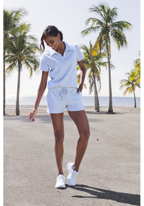 Bild: Poloshirt von Vivance: Aus kuscheligem Frottee: Poloshirt von Vivance. Klassischer Kragen und kurze Ärmel für einen sportlich-eleganten Look. Ideal für lässige Outfits, für den Alltag und für den Strand. Angenehme Baumwollmischung.