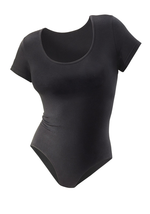 VIVANCE T-Shirt-Body Damen schwarz, weiß Gr.32/34