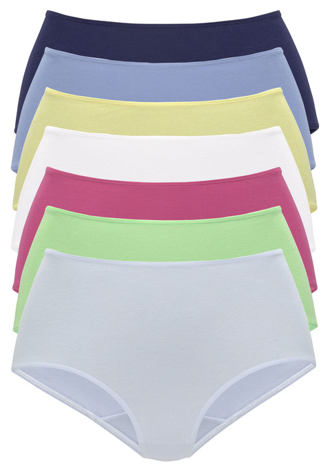 Bild: Taillenslip von Vivance: Taillenslip von Vivance im 7er-Pack. Hoher Sitz und bequeme Passform. Trageangenehme, weiche und elastische Qualität.