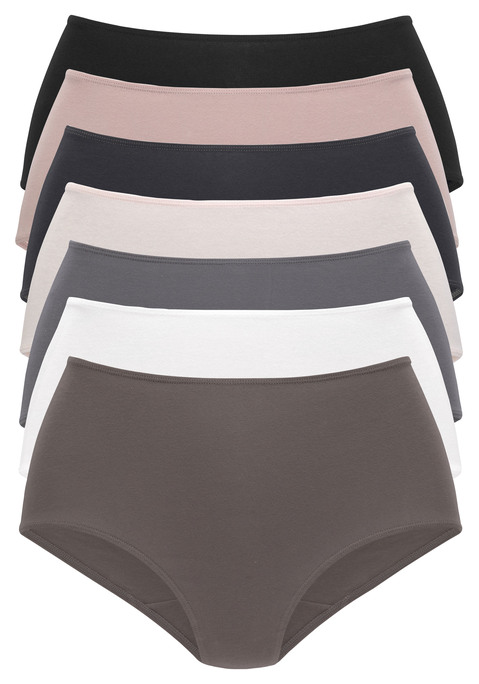 Bild: Taillenslip von Vivance: Taillenslip von Vivance im 7er-Pack. Hoher Sitz und bequeme Passform. Trageangenehme, weiche und elastische Qualität.