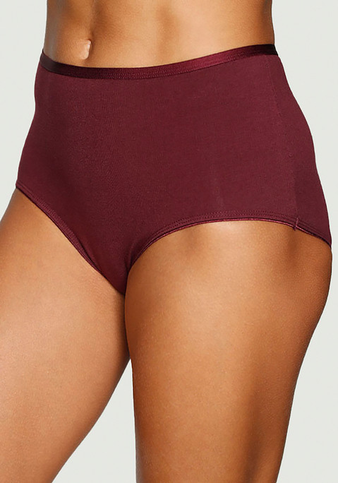 Bild: Taillenslip von Vivance: Komfortabler Taillenslip von Vivance im 5er-Pack. Modisches Glanzbündchen. Flacher Beinausschnitt. Einsatz von Baumwolle, die die Initiative Cotton made in Africa unterstützt.